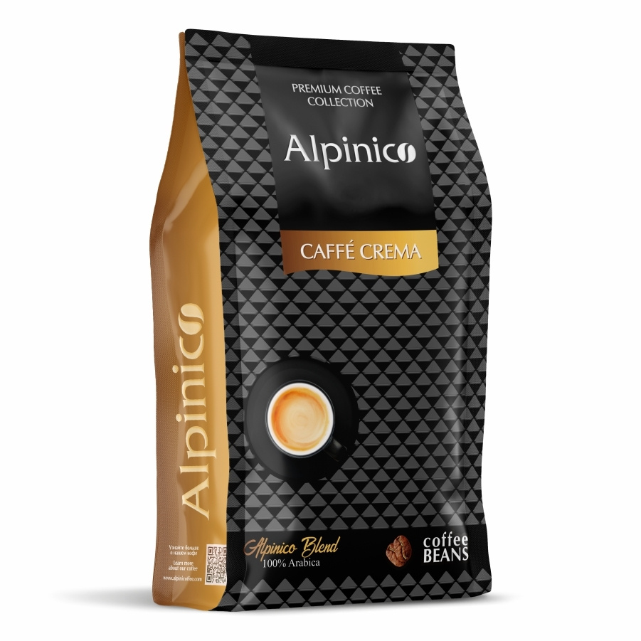 Купить кофе в зернах Alpinico CAFFE CREMA 100 Арабика средней