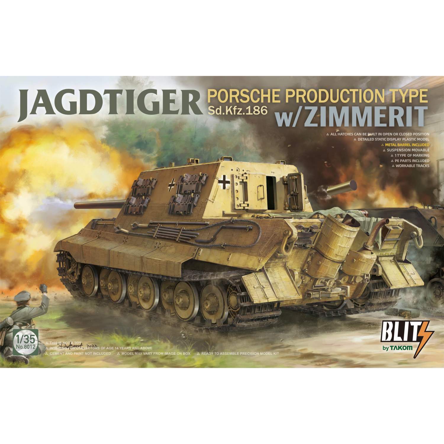 Takom Jagdtiger Sd Kfz Porsche With