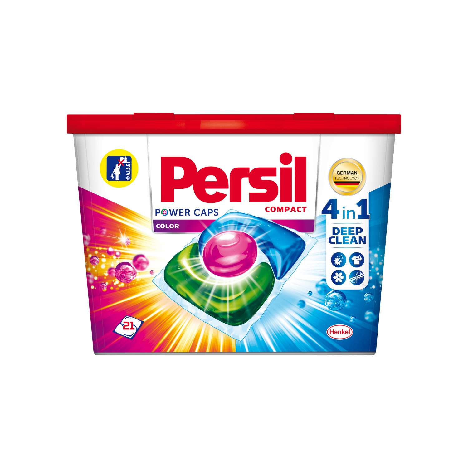 Капсулы для стирки Persil Power Caps Color 4in1 21шт купить в Москве