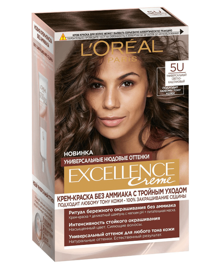 Крем краска для волос L Oreal Paris Excellence Creme 5U универсальный