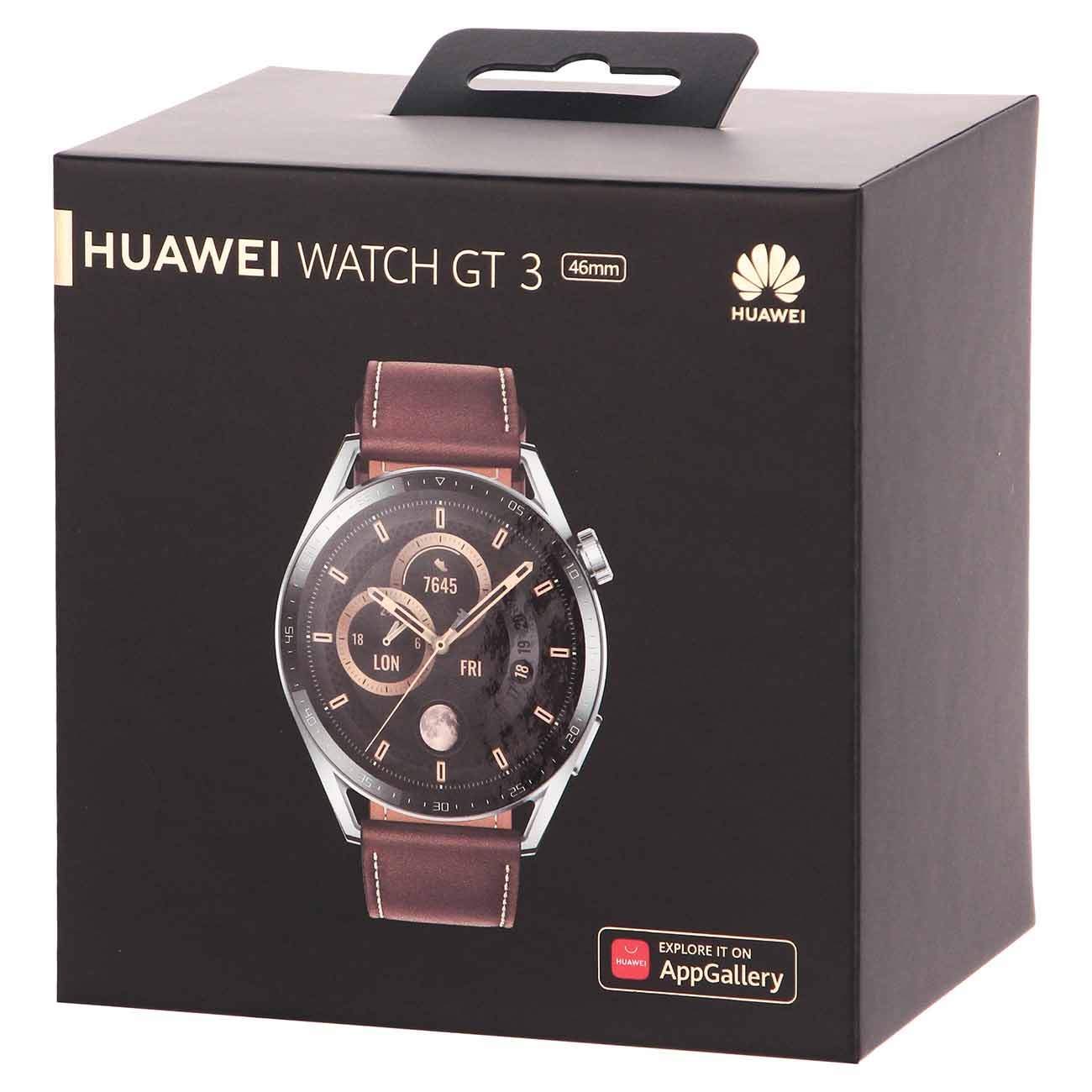 Смарт часы Huawei GT 3 JPT B29 Stainless Steel Brown Leather