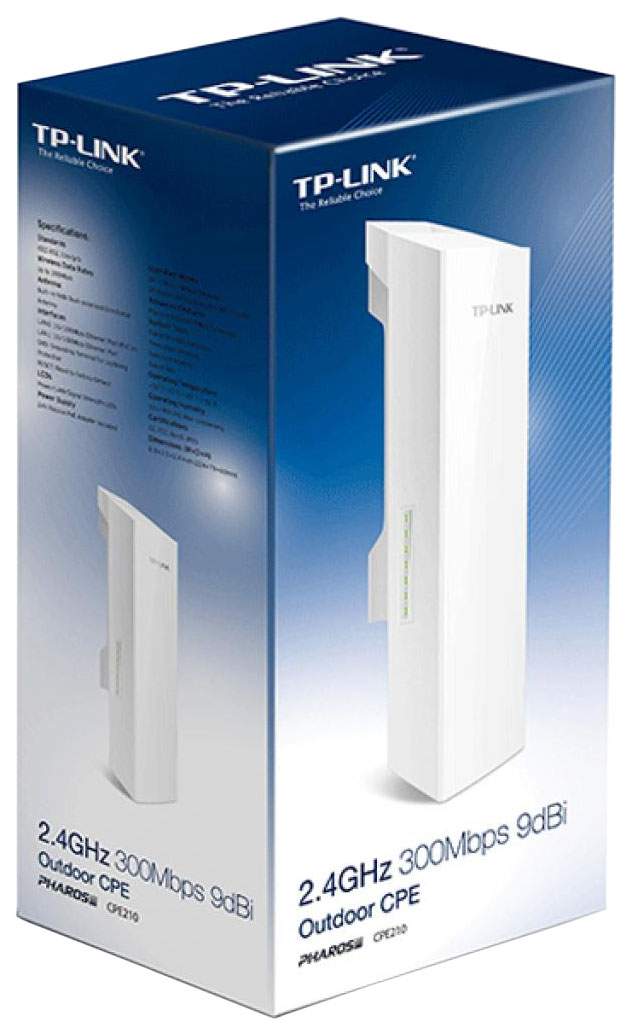 Точка доступа Wi Fi TP Link CPE210 White купить в Москве цены в