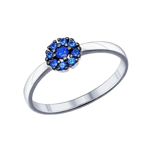 фото Кольцо женское sokolov из серебра с фианитами 94011711 р.17