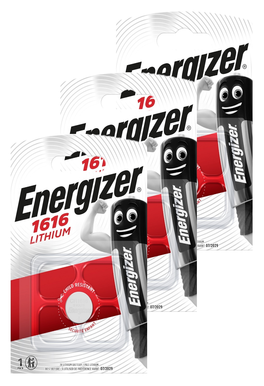 Батарейка Energizer Lithium CR1616 1шт (3 упаковки) 
Батарейка Energizer Lithium CR1616 1шт (3 упаковки)