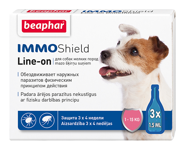Капли для мелких собак против паразитов Beaphar IMMO Shield, 3 пипетки, 1,5 мл, IMMO Shield
Капли для мелких собак против паразитов Beaphar IMMO Shield, 3 пипетки, 1,5 мл, IMMO Shield