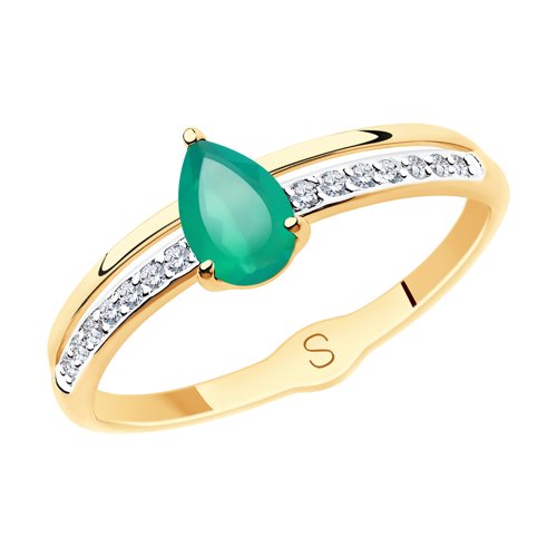 Кольцо женское SOKOLOV из золота с агатом и фианитами 715586 р.17, 715586
Кольцо женское SOKOLOV из золота с агатом и фианитами 715586 р.17, 715586