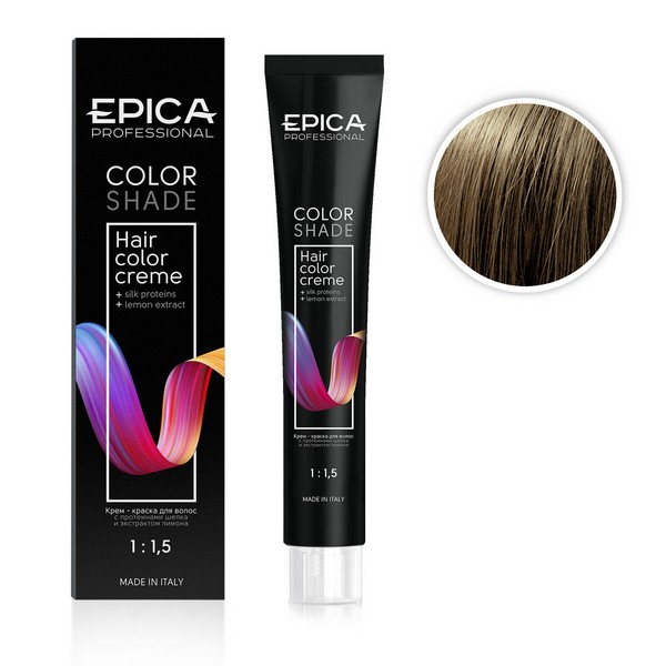 Крем-краска Epica Colors Shade 9.13 блондин песочный, 100 мл 
Крем-краска Epica Colors Shade 9.13 блондин песочный, 100 мл