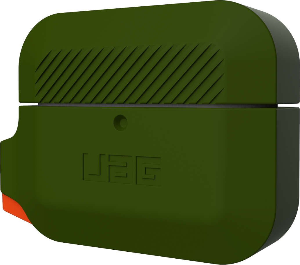 фото Чехол urban armor gear silicone для airpods pro olive/orange