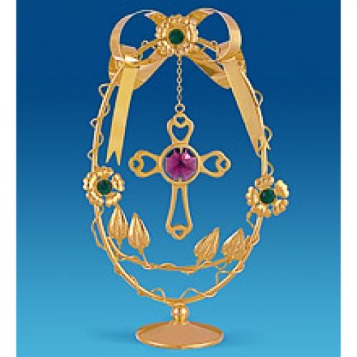 Фигурка декоративная crystal temptations, Крест в яйце, 14,5 см, малиновый, Золотистый
Фигурка декоративная crystal temptations, Крест в яйце, 14,5 см, малиновый, Золотистый
