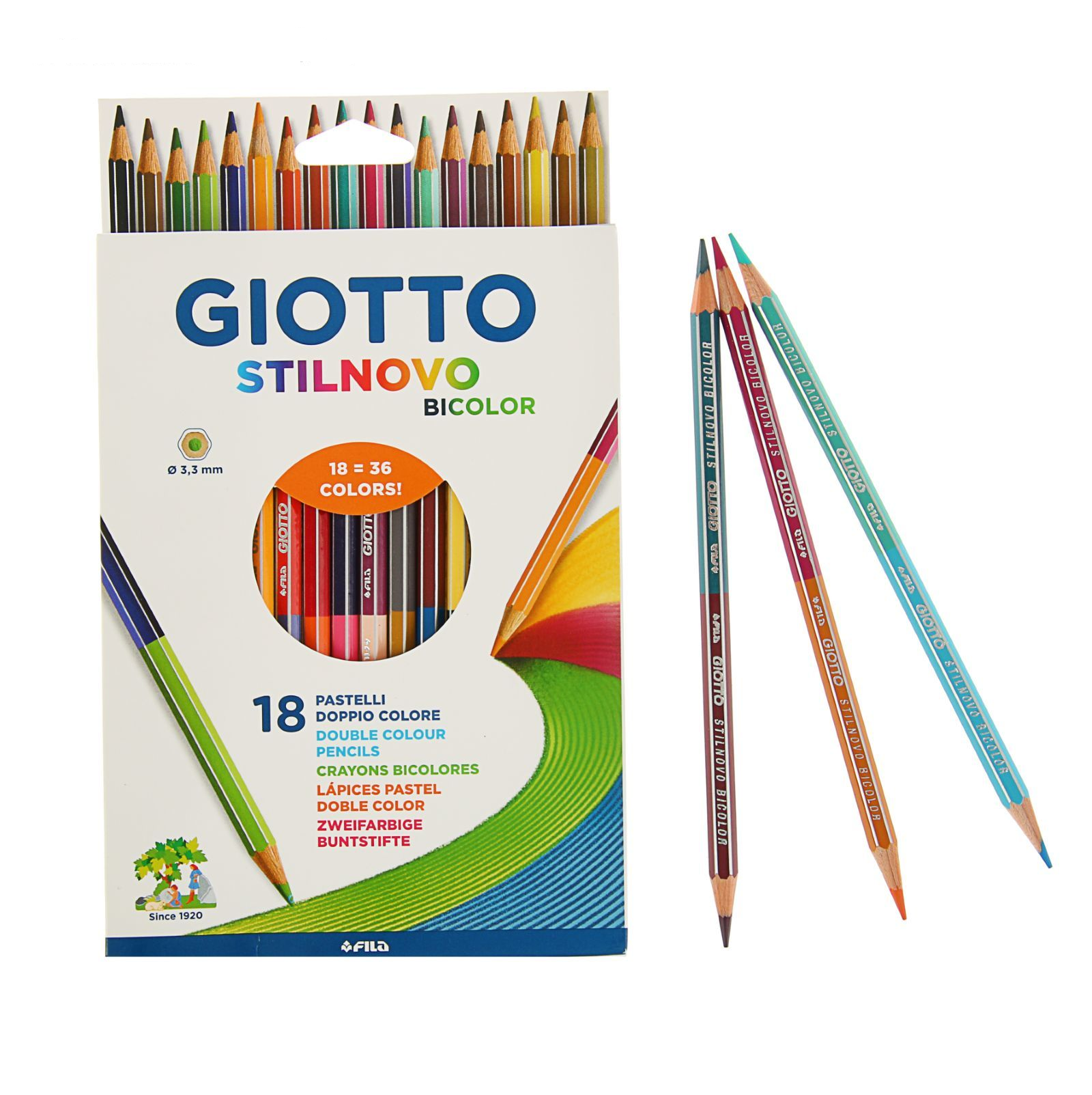 Карандаши цветные "Stilnovo Bicolor", двусторонние, 36 цветов, Белый;голубой;желтый;зеленый;коричневый;красный;оранжевый;розовый;серый;синий;фиолетовый;черный
Карандаши цветные "Stilnovo Bicolor", двусторонние, 36 цветов, Белый;голубой;желтый;зеленый;коричневый;красный;оранжевый;розовый;серый;синий;фиолетовый;черный