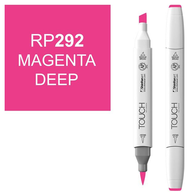 Маркер Touch Brush двухсторонний на спиртовой основе Фуксия глубокая RP292, Красный;розовый
Маркер Touch Brush двухсторонний на спиртовой основе Фуксия глубокая RP292, Красный;розовый
