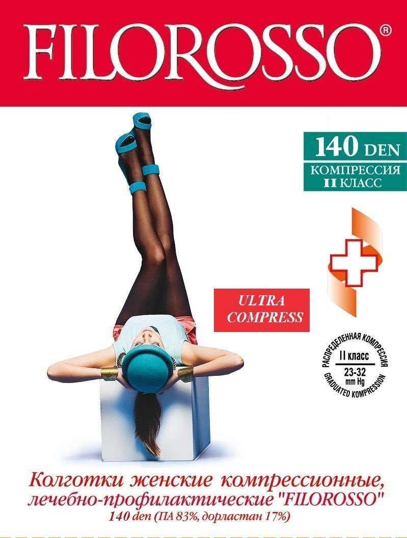 Колготки Filorosso лечебно-профилактические Ultra Compress 140 den, 2 класс бежевый р.6
Колготки Filorosso лечебно-профилактические Ultra Compress 140 den, 2 класс бежевый р.6