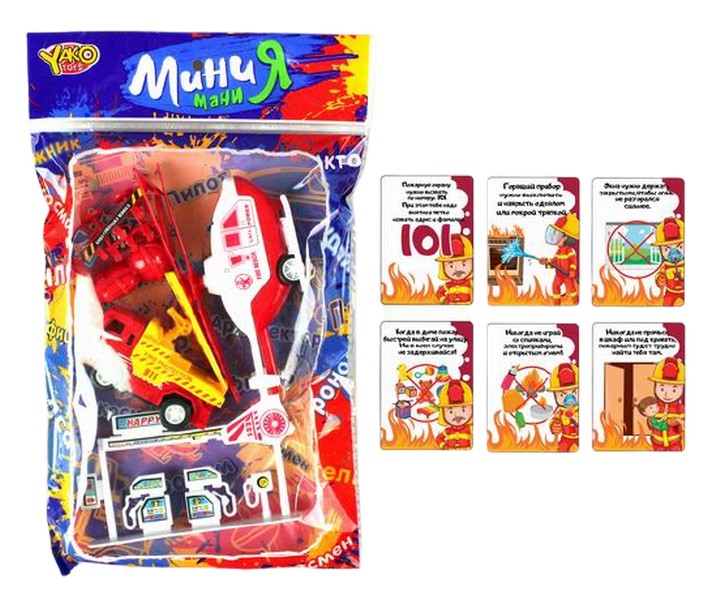 фото Набор yako toys пожарный m7476f