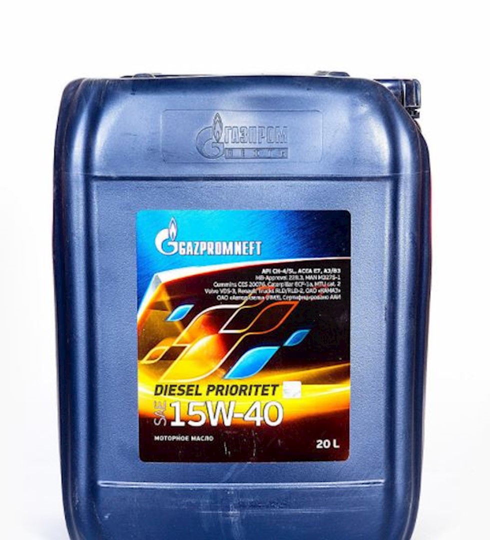 фото Масло дизельное diesel prioritet ch-4/sj 15w40 мин.18.05кг/20л gazpromneft