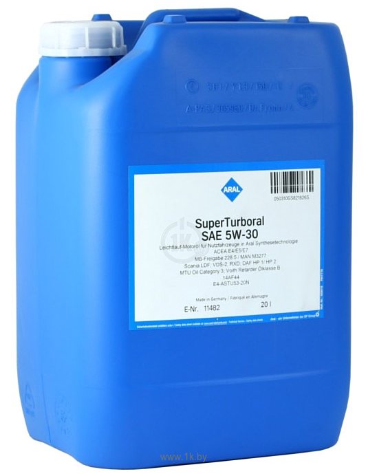 фото Моторное масло aral super turboral la 5w30 20 л