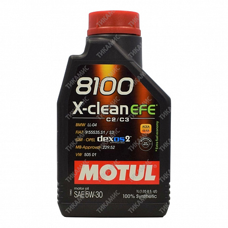 фото Моторное масло 8100 x-clean efe 5w30 1л motul арт. 109470
