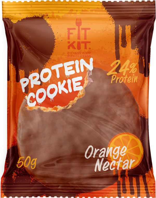 Протеиновое печенье в шоколаде Fit Kit Chocolate Protein Cookie, апельсиновый нектар, 50г
Протеиновое печенье в шоколаде Fit Kit Chocolate Protein Cookie, апельсиновый нектар, 50г