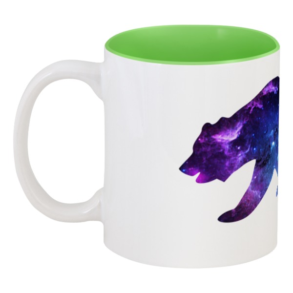 фото Кружка printio цветная внутри space animals
