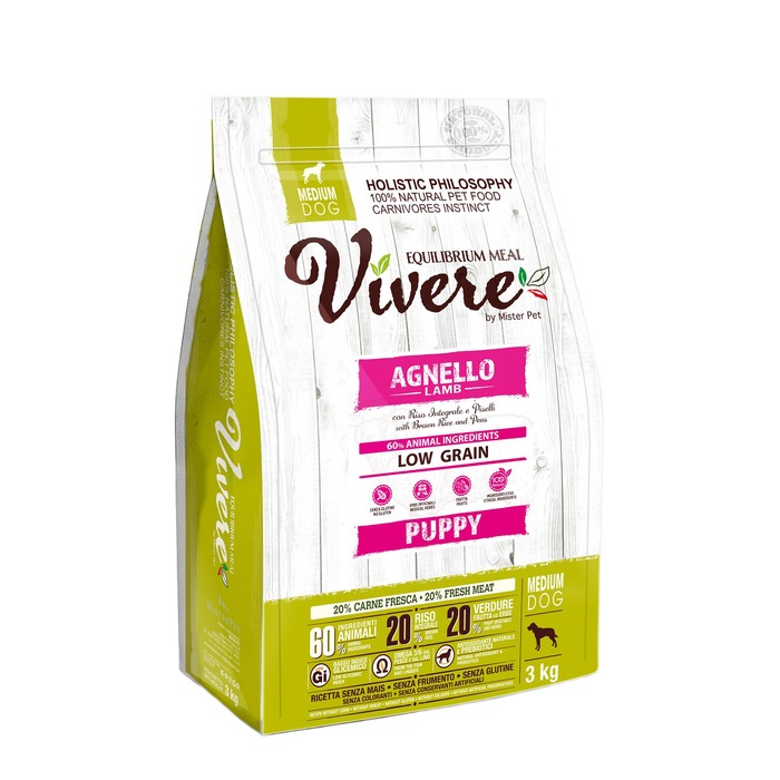 Сухой корм для щенков Vivere Puppy Medium, для средних пород, ягненок, 3кг, Puppy Medium
Сухой корм для щенков Vivere Puppy Medium, для средних пород, ягненок, 3кг, Puppy Medium