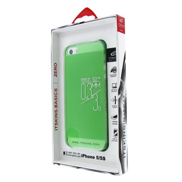 фото Чехол itskins zero.3 для iphone 5/5s green