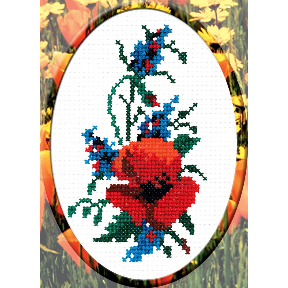 фото Набор для вышивания 'рс-студия' 'мак', 15*9 см 135 рс студия