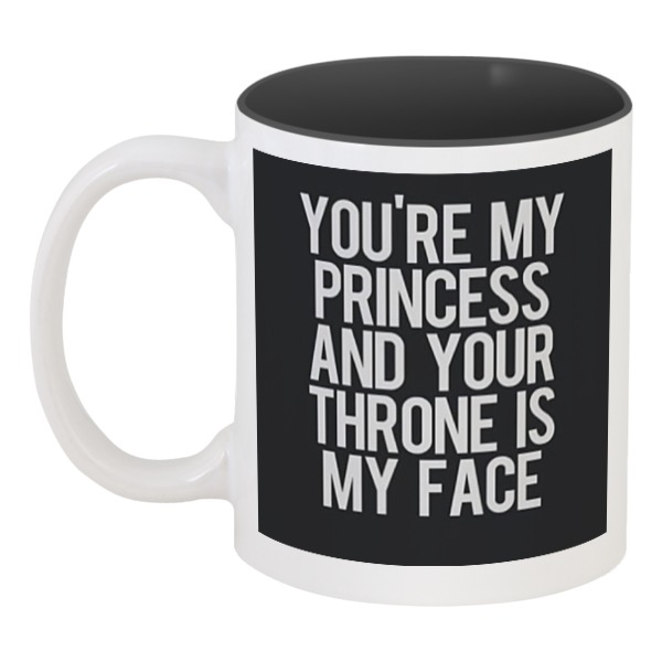 фото Кружка printio цветная внутри мой трон