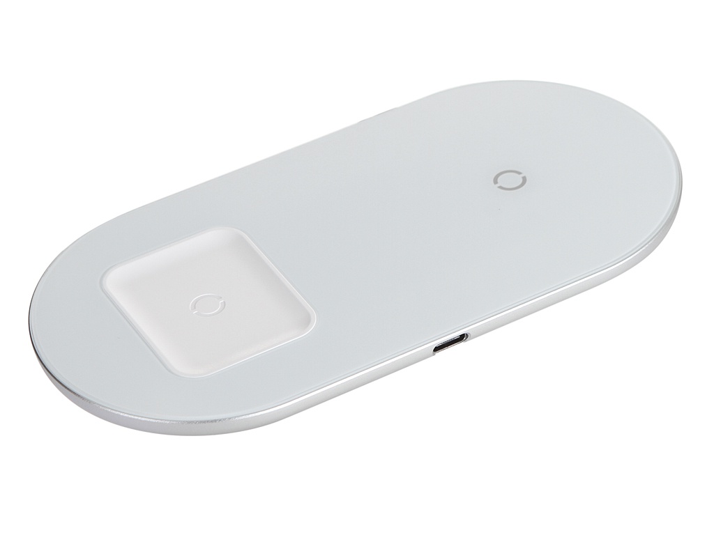 фото Беспроводное зарядное устройство baseus simple (wxjk-с02) 15 w, white