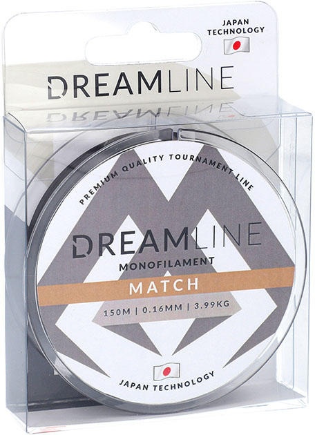 фото Леска монофильная mikado dreamline match 0,16 мм, 150 м, 3,99 кг