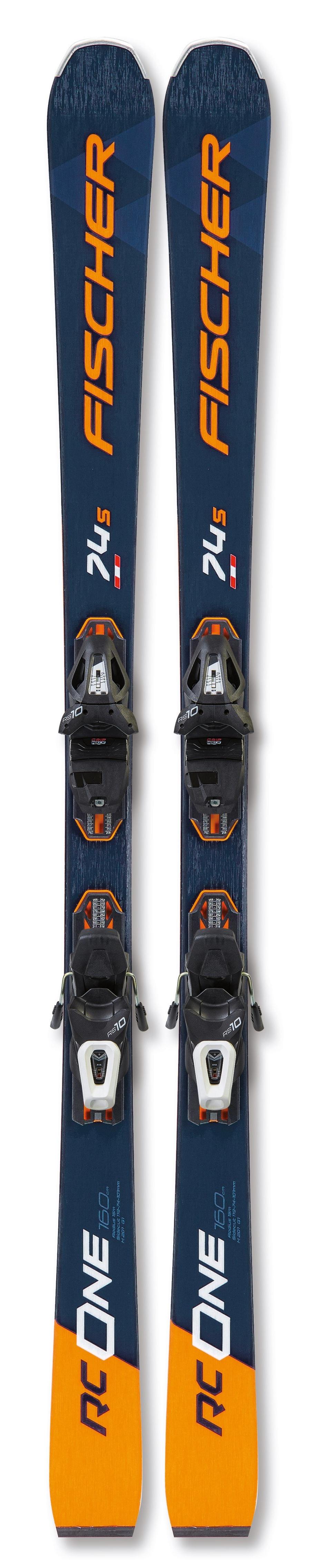 фото Горные лыжи fischer rc one 74s tpr + rs10 pr 2021, blue/orange, 165 см
