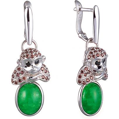 Серьги трансформеры из серебра Джей Ви KE0352, фианит/жадеит, KE0352
Серьги трансформеры из серебра Джей Ви KE0352, фианит/жадеит, KE0352