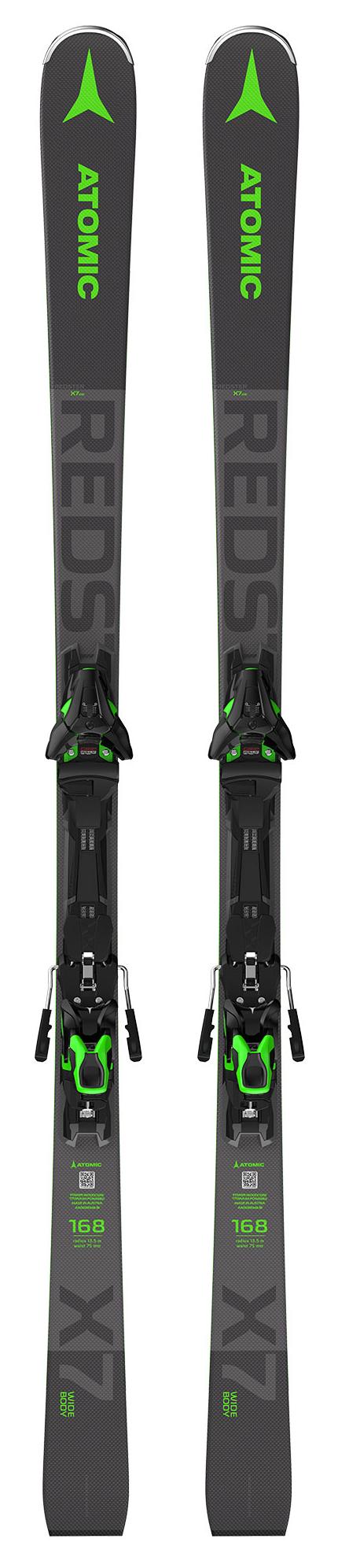 фото Горные лыжи atomic redster x7 wb green + ft 12 gw 2021, black/green, 176 см
