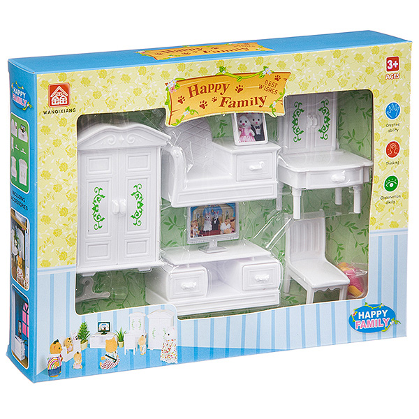 Игровой набор Shenzhen Jingyitian Trade Happy Family гостиная с фигуркой зверюшки, Белый
Игровой набор Shenzhen Jingyitian Trade Happy Family гостиная с фигуркой зверюшки, Белый