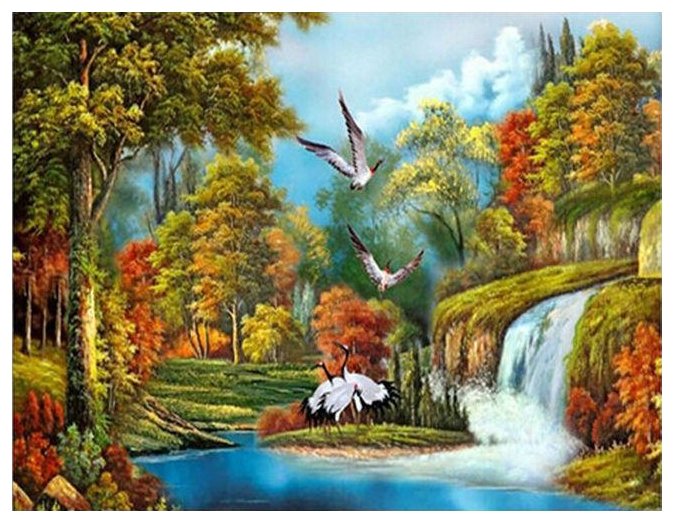 Рисование по номерам птицы на водопаде 30x40 см Рыжий кот ST049, Птицы на водопаде 30x40
Рисование по номерам птицы на водопаде 30x40 см Рыжий кот ST049, Птицы на водопаде 30x40