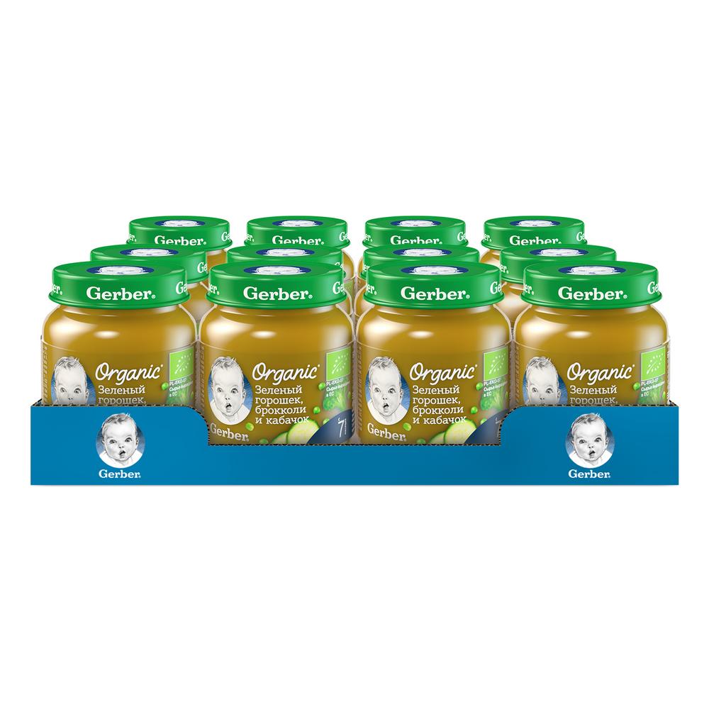 Овощное пюре Gerber Organic Зеленый горошек, брокколи и кабачок, 12 шт. по 125 г, Зеленый горошек, брокколи и кабачок
Овощное пюре Gerber Organic Зеленый горошек, брокколи и кабачок, 12 шт. по 125 г, Зеленый горошек, брокколи и кабачок