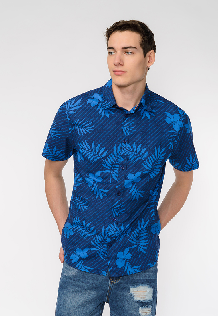 Рубашка мужская Modis M201M00391 синяя 44 RU, M201M00391 
Рубашка мужская Modis M201M00391 синяя 44 RU, M201M00391