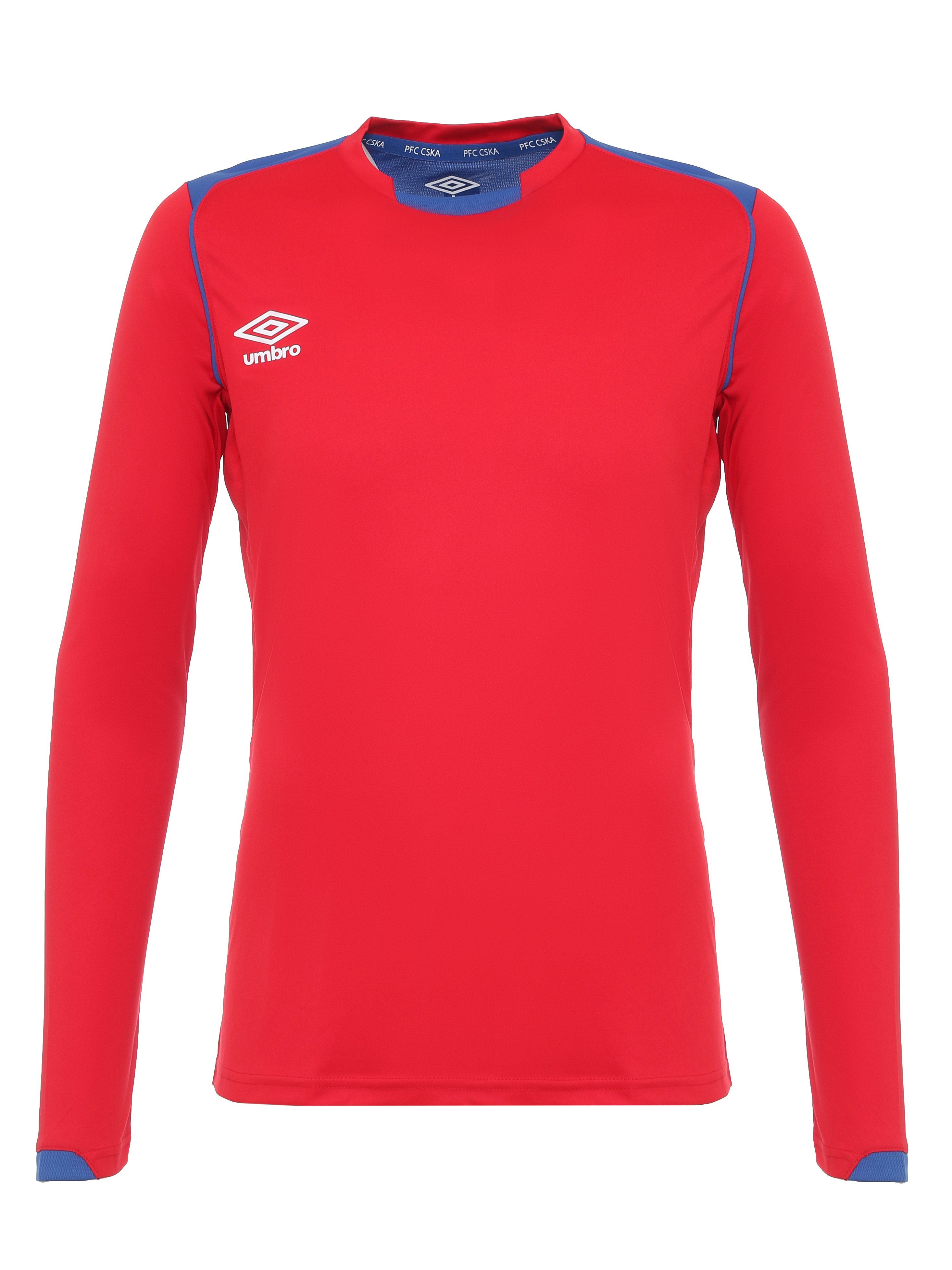 фото Футболка футбольная umbro cska jersey ls, красная, xl