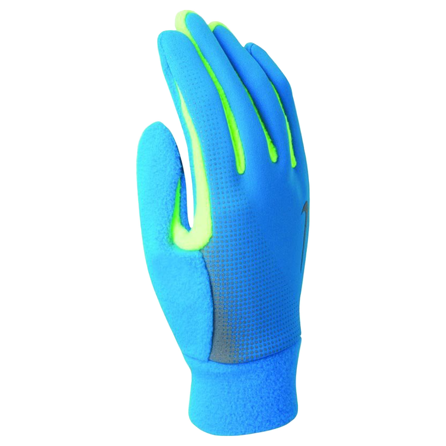 фото Перчатки для бега, nike men's tech thermal running gloves s blue hero/volt, размер s