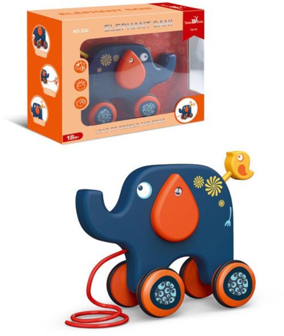 Каталка на веревочке Наша игрушка Слон, 22х18 см 
Каталка на веревочке Наша игрушка Слон, 22х18 см