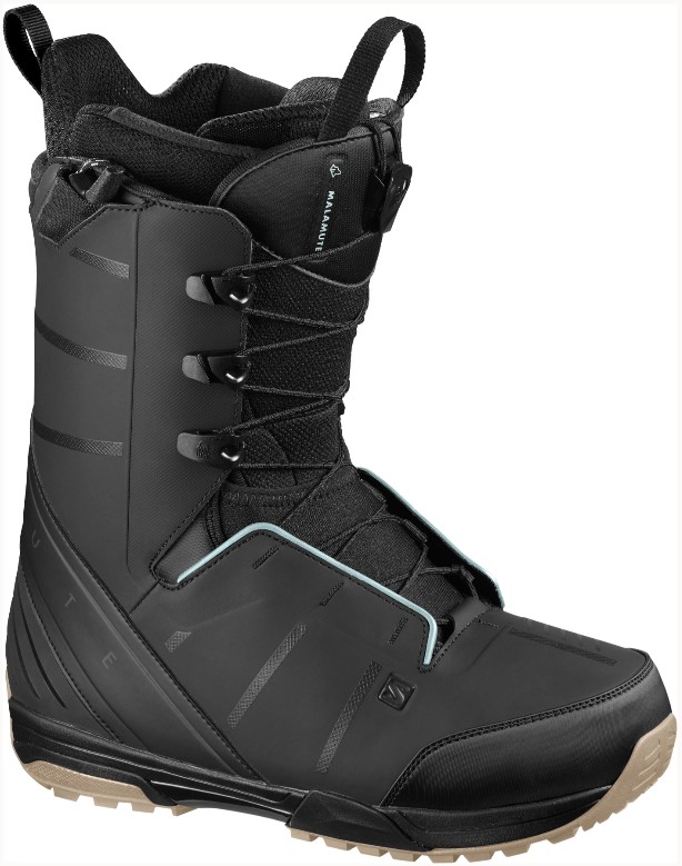 фото Ботинки для сноуборда salomon malamute 2021, black/fiery red, 27.5