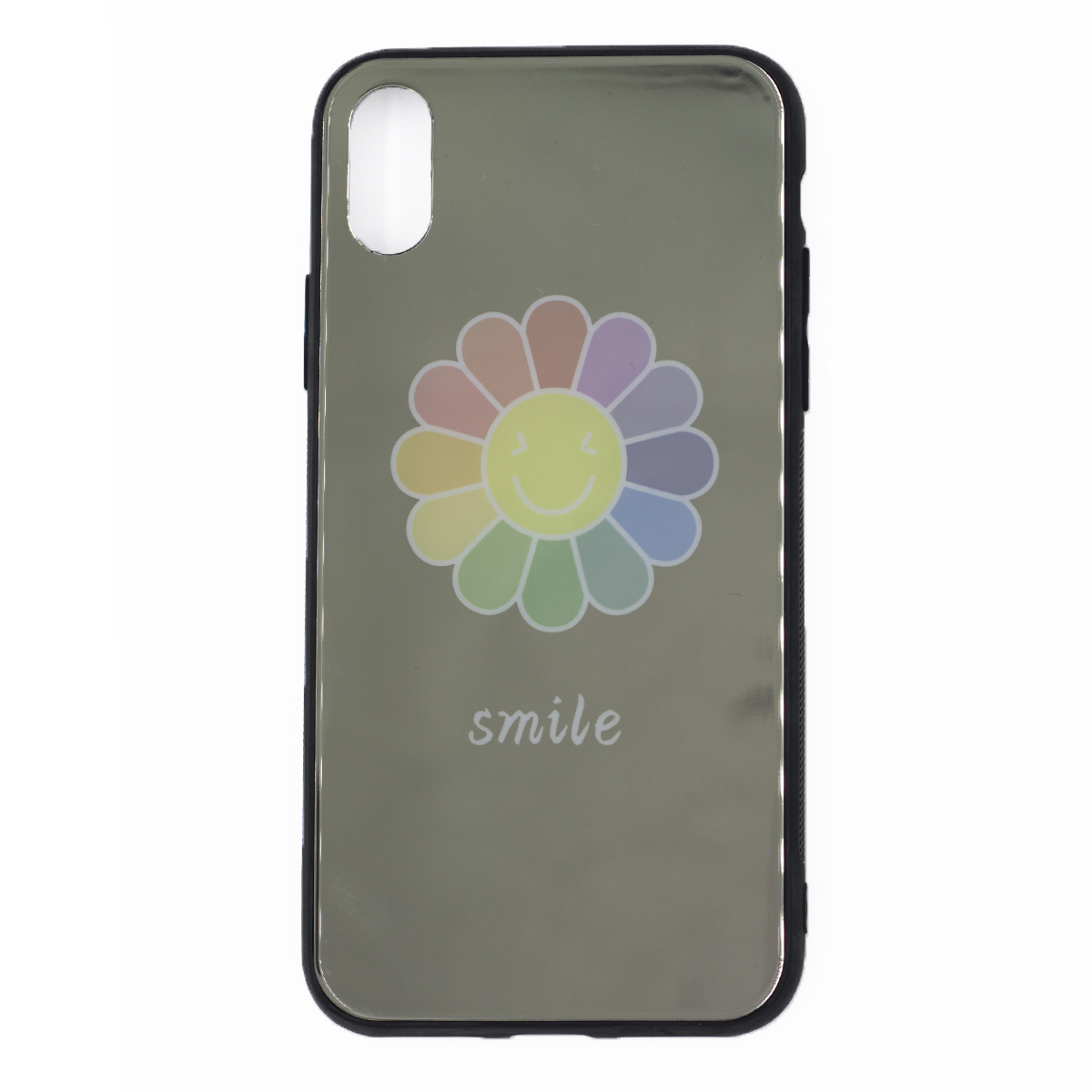 фото Чехол nuobi fashion mirror для iphone x/xs (flower)