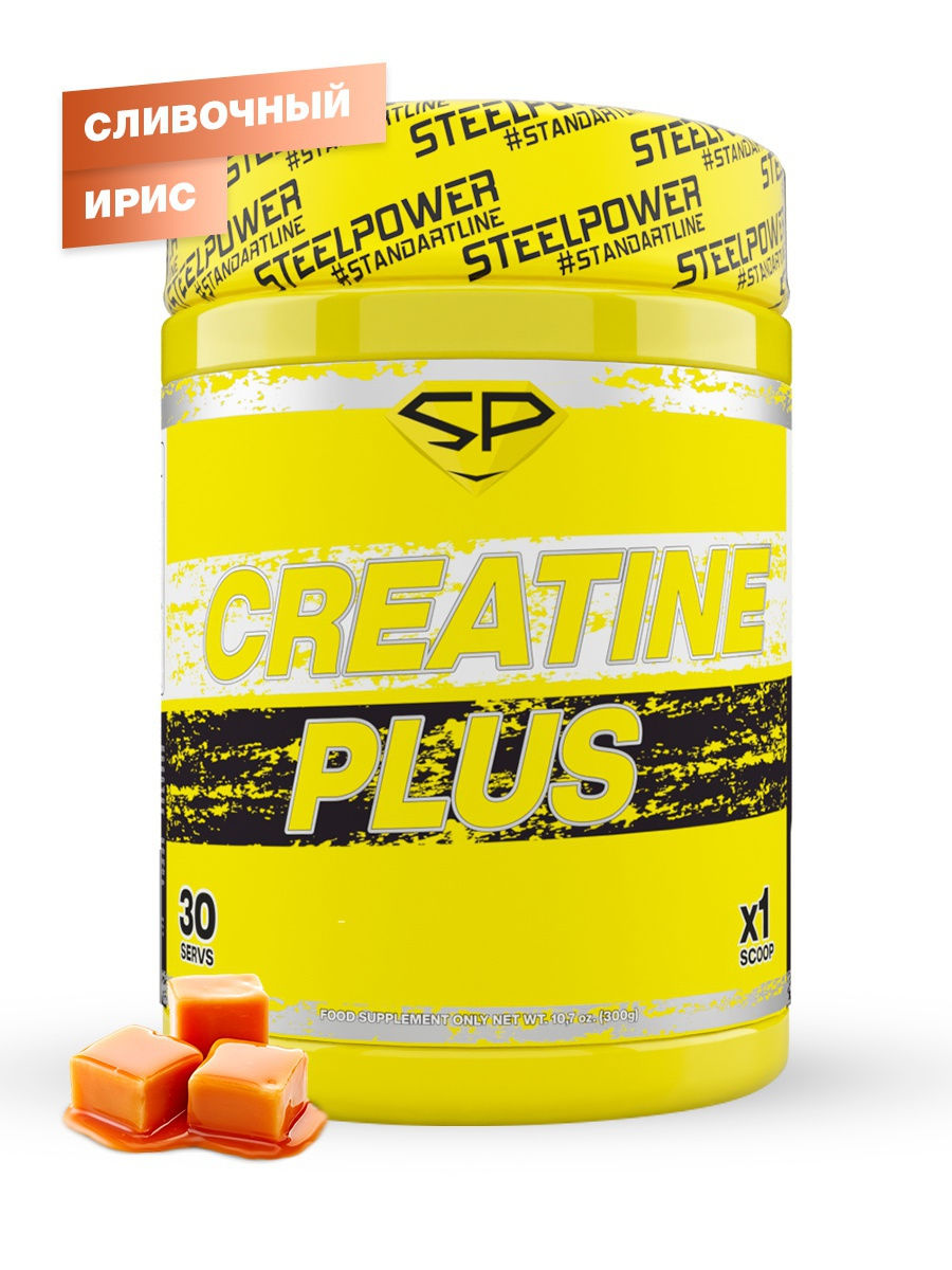 фото Креатин steel power nutrition creatine plus, 300 г, сливочный ирис