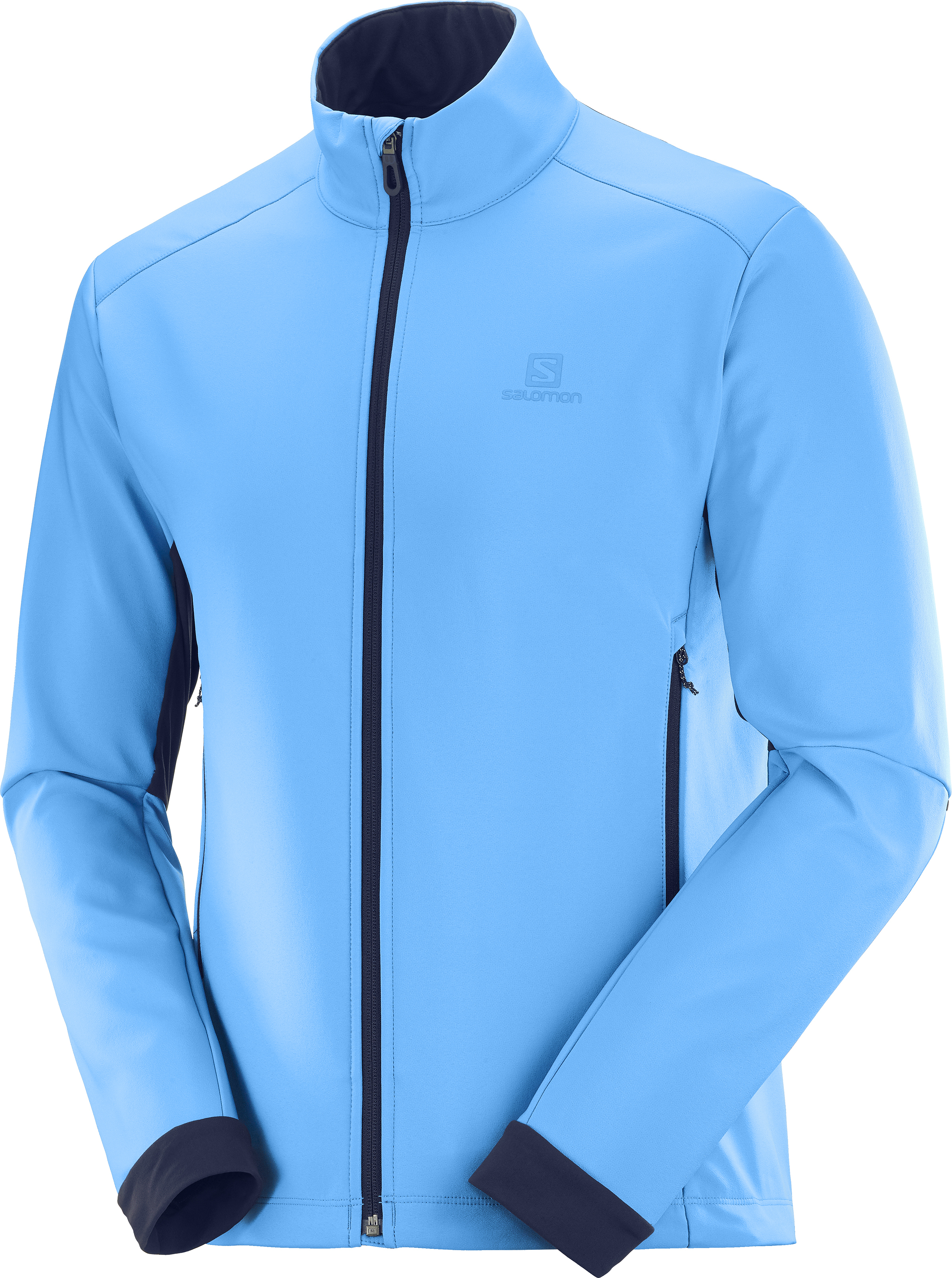 фото Куртка беговая salomon 2020-21 agile softshell m blithe/night sky (us:s)