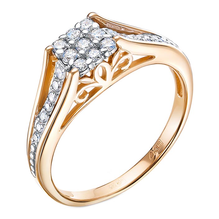 Кольцо из красного золота с бриллиантом р. 17,5 Vesna jewelry 12203-151-46-00, 12203-151-46-00
Кольцо из красного золота с бриллиантом р. 17,5 Vesna jewelry 12203-151-46-00, 12203-151-46-00
