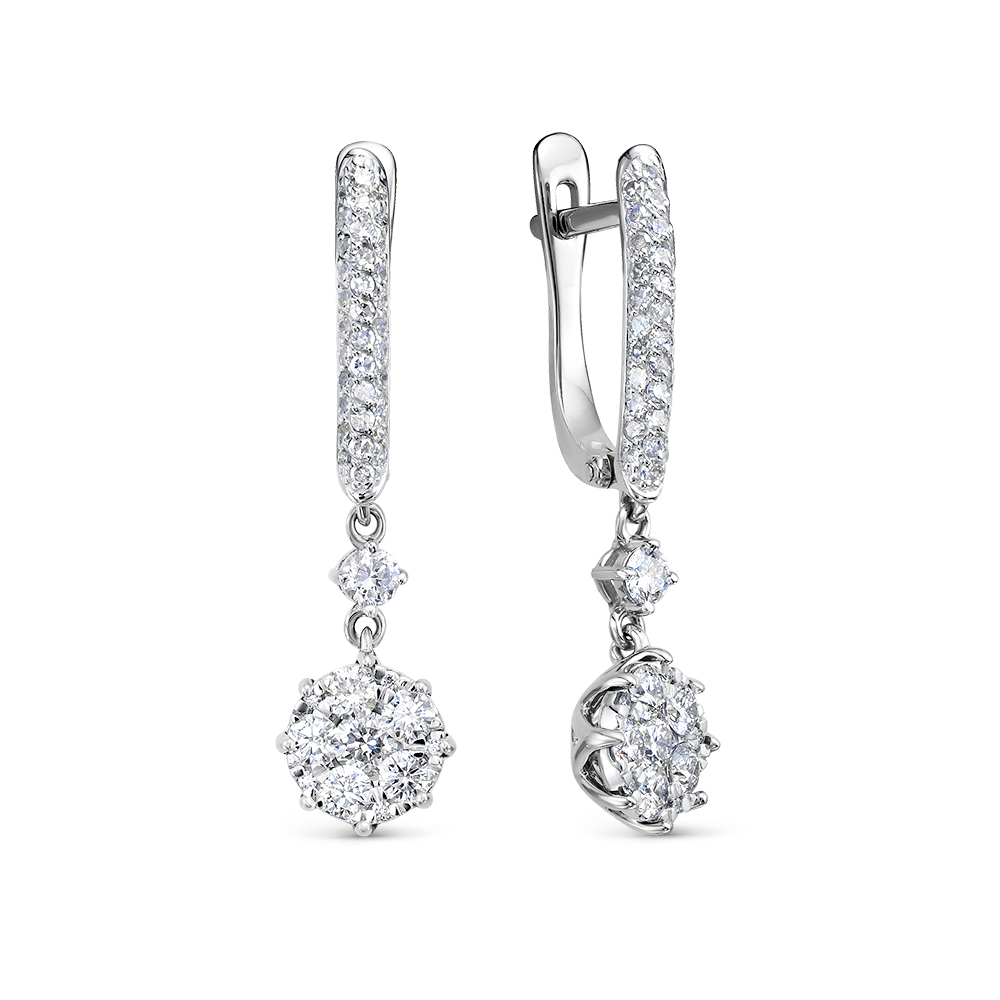 Серьги из белого золота с бриллиантом Vesna jewelry 21629-251-00-00, 21629-251-00-00
Серьги из белого золота с бриллиантом Vesna jewelry 21629-251-00-00, 21629-251-00-00