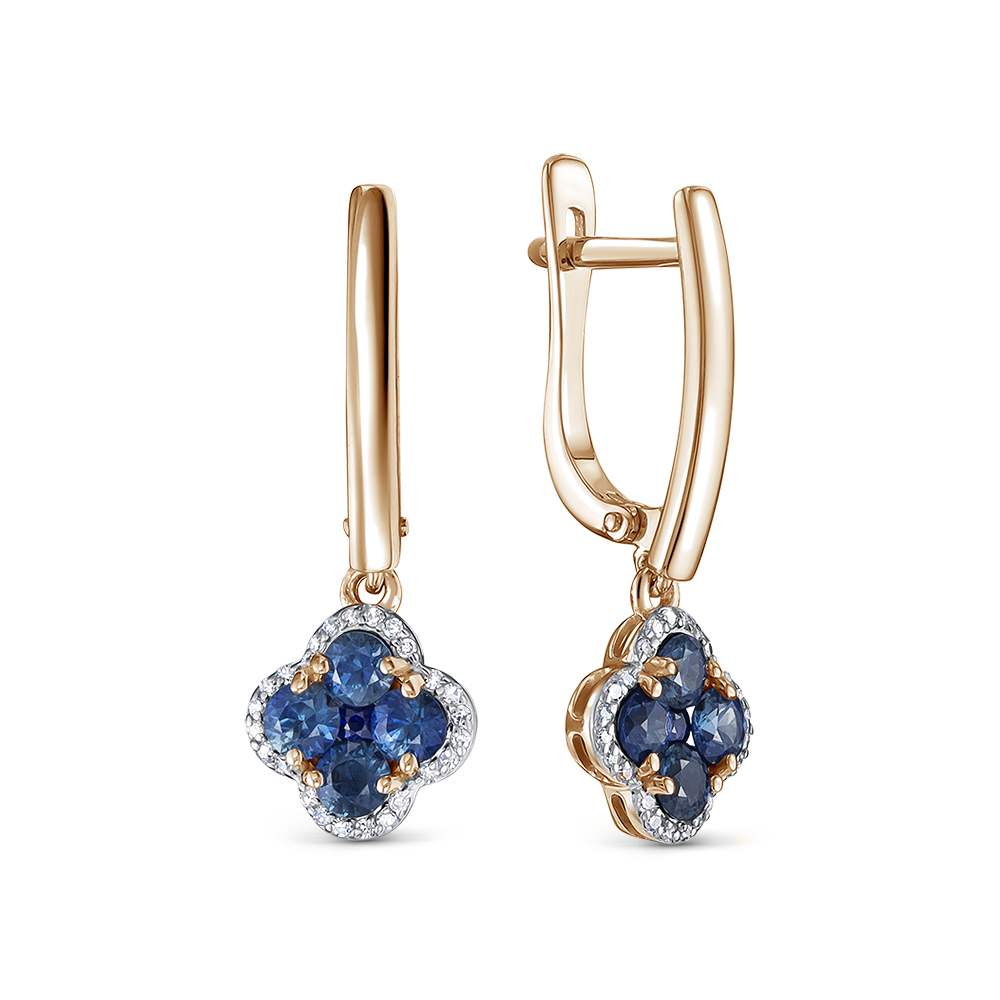 Серьги из красного золота с сапфиром и бриллиантом Vesna jewelry 21433-151-13-00, 21433-151-13-00
Серьги из красного золота с сапфиром и бриллиантом Vesna jewelry 21433-151-13-00, 21433-151-13-00