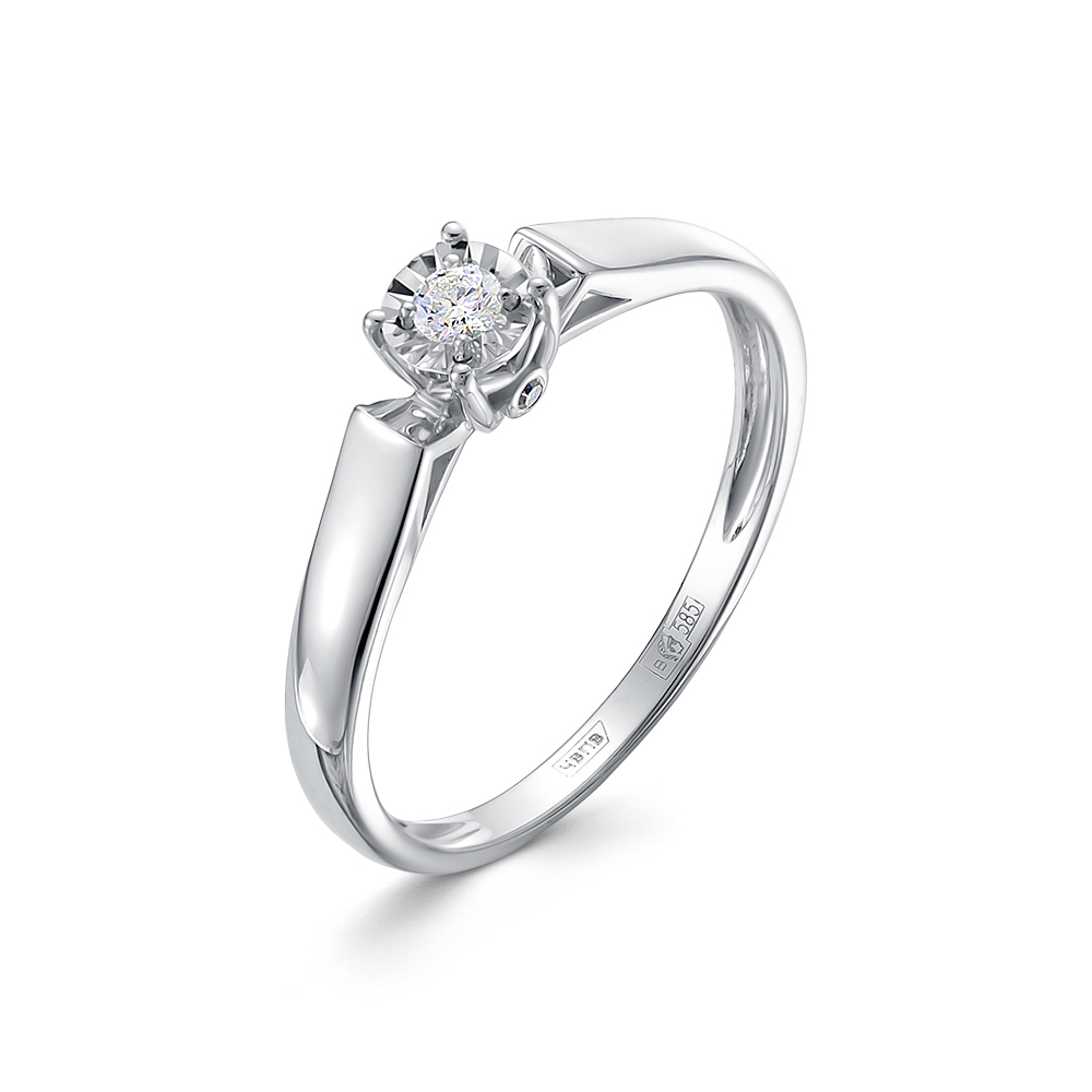 Кольцо из белого золота с бриллиантом р. 17,5 Vesna jewelry 11495-259-46-00, 11495-259-46-00
Кольцо из белого золота с бриллиантом р. 17,5 Vesna jewelry 11495-259-46-00, 11495-259-46-00