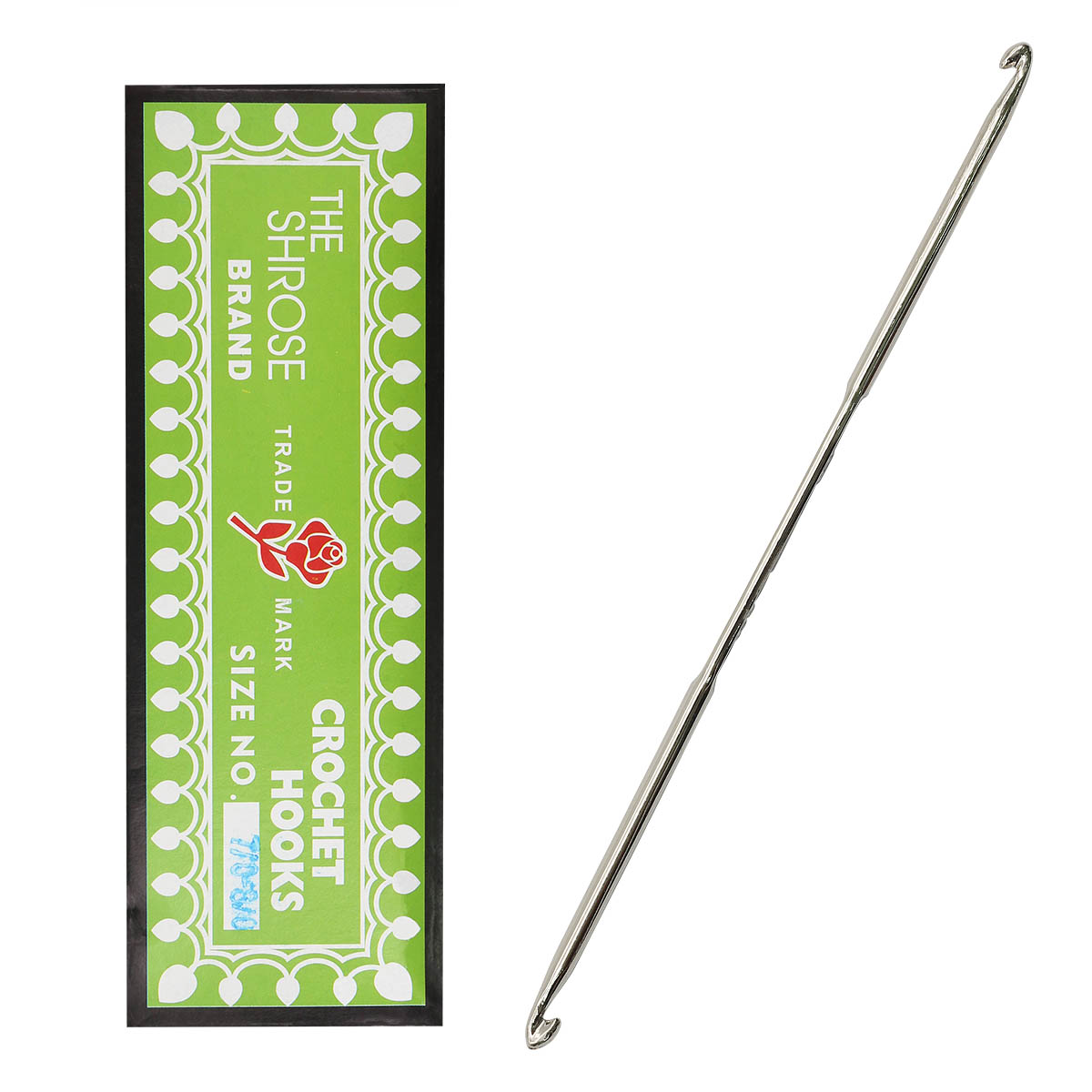 фото Крючок вязальный айрис, 0333-6150, №7/0-8/0, двухсторонний, 12 шт