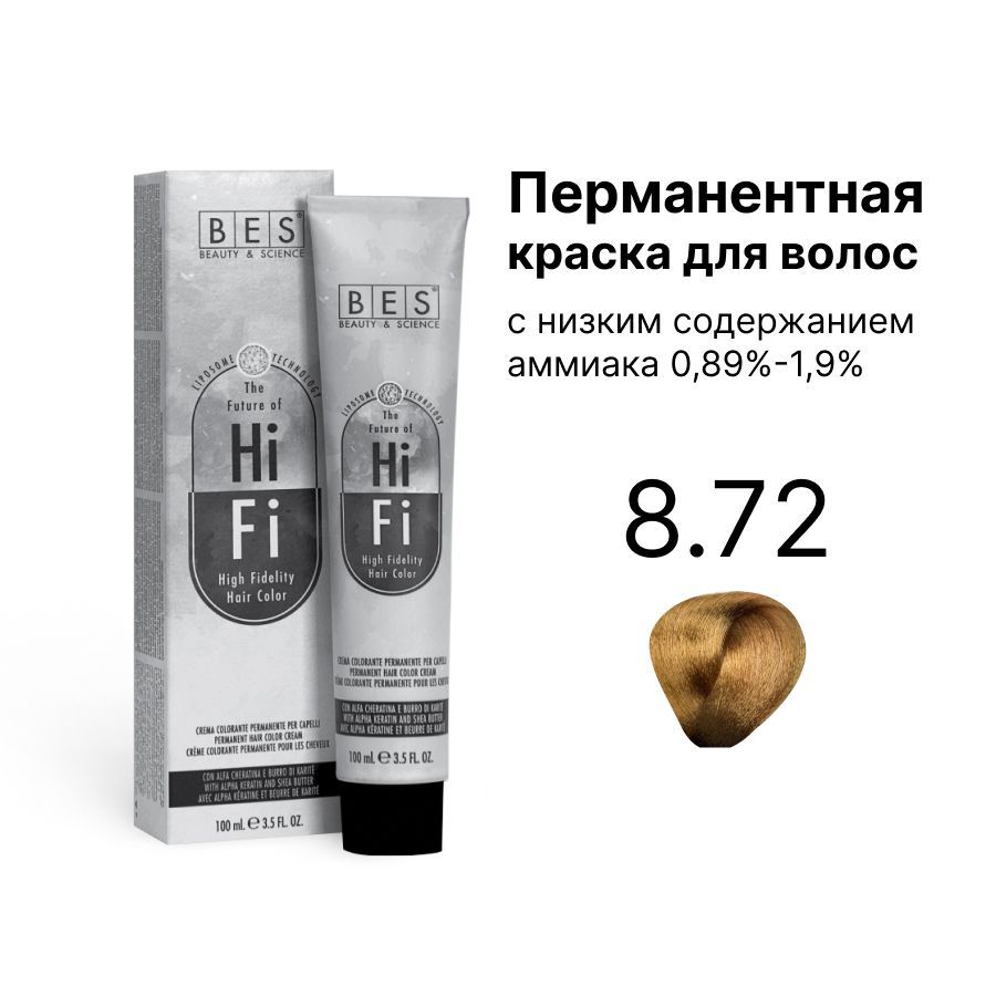 Перманентная крем-краска BES HI-FI 8.72 табачно-перламутровый светлый блонд 100 мл, Черный, 8.72 табачно-перламутровый светлый блонд
Перманентная крем-краска BES HI-FI 8.72 табачно-перламутровый светлый блонд 100 мл, Черный, 8.72 табачно-перламутровый светлый блонд