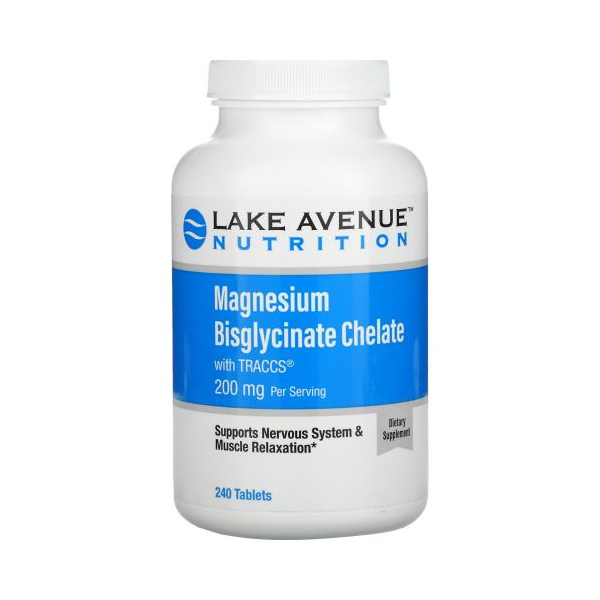 Lake Avenue Nutrition Magnesium Bisglycinate Chelate with TRAACS, 100 mg, 240 таблеток, Magnesium Bisglycinate Chelate with TRAACS, 100 mg
Lake Avenue Nutrition Magnesium Bisglycinate Chelate with TRAACS, 100 mg, 240 таблеток, Magnesium Bisglycinate Chelate with TRAACS, 100 mg