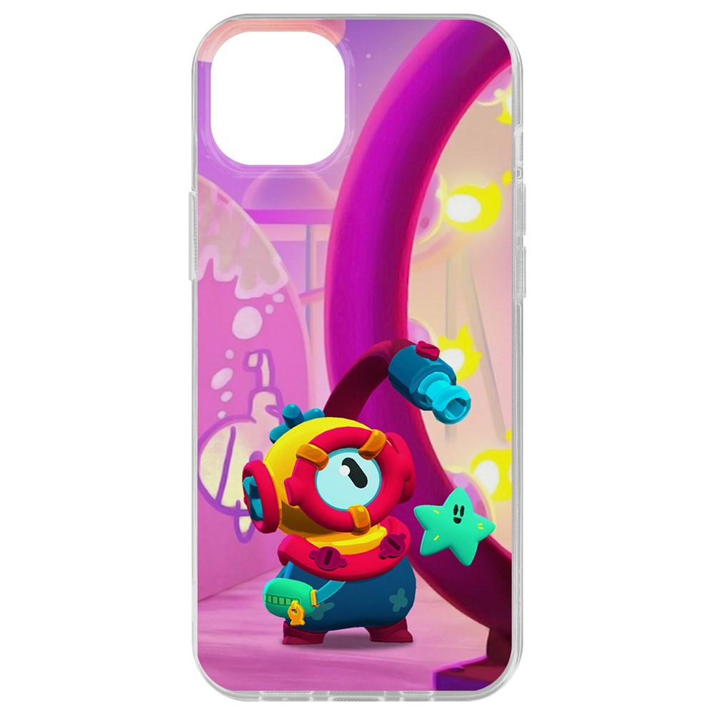 Чехол-накладка Krutoff Clear Case Brawl Stars-Отис для iPhone 15 Plus, Прозрачный
Чехол-накладка Krutoff Clear Case Brawl Stars-Отис для iPhone 15 Plus, Прозрачный